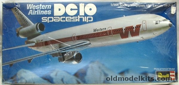Revell 1/144 DC-10 Western Airlines Spaceship, H141 plastic model kit